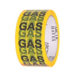Arctic Hayes 662030-50M Gas ID Tape Yellow/Black 50m x 50mm