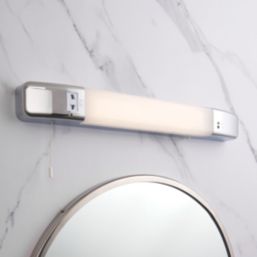 LAP  Dual Voltage LED Shaver Light Chrome Effect 7W 480lm