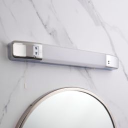 LAP  Dual Voltage LED Shaver Light Chrome Effect 7W 480lm