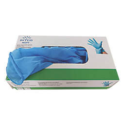 Intco  Nitrile Powder-Free Disposable Gloves Blue Medium 100 Pack