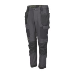 Apache Calgary Work Trousers Grey/Black 32" W 29" L