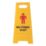 Essentials Male Attendant On Duty A-Frame Safety Sign 600mm x 290mm