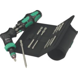 Wera Kraftform Kompakt Pistol RA-R 2 Interchangeable Ratchet Screwdriver Set 13 Pieces