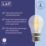 LAP  B22 Mini Globe LED Light Bulb Clear 470lm 2.9W 4 Pack
