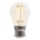LAP  B22 Mini Globe LED Light Bulb Clear 470lm 2.9W 4 Pack