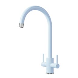 ETAL Sorrento Twin Lever Kitchen Mixer Tap Pastel Blue