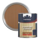 Fortress 750ml Dark Oak Gloss Water-Based Interior Furniture Varnish