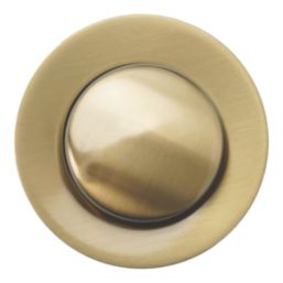 Flomasta Unslotted Pop Up Small Basin Waste Brushed Brass 66mm
