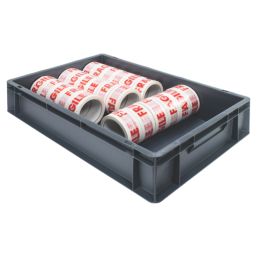 Barton 22Ltr 400mm x 600mm x 120mm Grey Euro Container