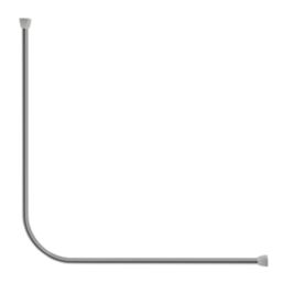 Croydex Slimline Shower Rail Aluminium Silver 1800mm