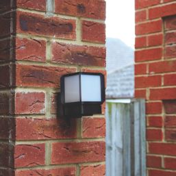 Brackenheath iSpot Deco Indoor & Outdoor Cube Wall Light Black