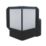 Brackenheath iSpot Deco Indoor & Outdoor Cube Wall Light Black