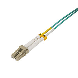Labgear Duplex Multi Mode Green/Yellow LC- LC OM3 LSZH Fibre Optic Cable 5m