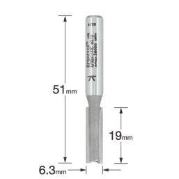 Trend 3/02X1/4TC 1/4" Straight Cutter 6.3mm x 19mm