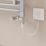 Flomasta  Towel Radiator Heating Element White 400W