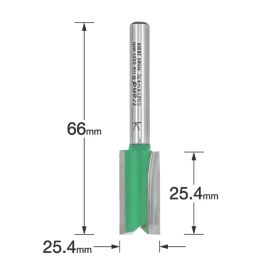 Trend C021X1/4TC 1/4" Straight Cutter 12.7mm x 25mm