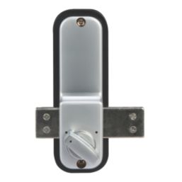 Smith & Locke  Push-Button Lock  37.5mm Silver