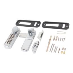 Smith & Locke  Push-Button Lock  37.5mm Silver