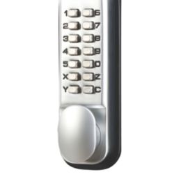 Smith & Locke  Push-Button Lock  37.5mm Silver