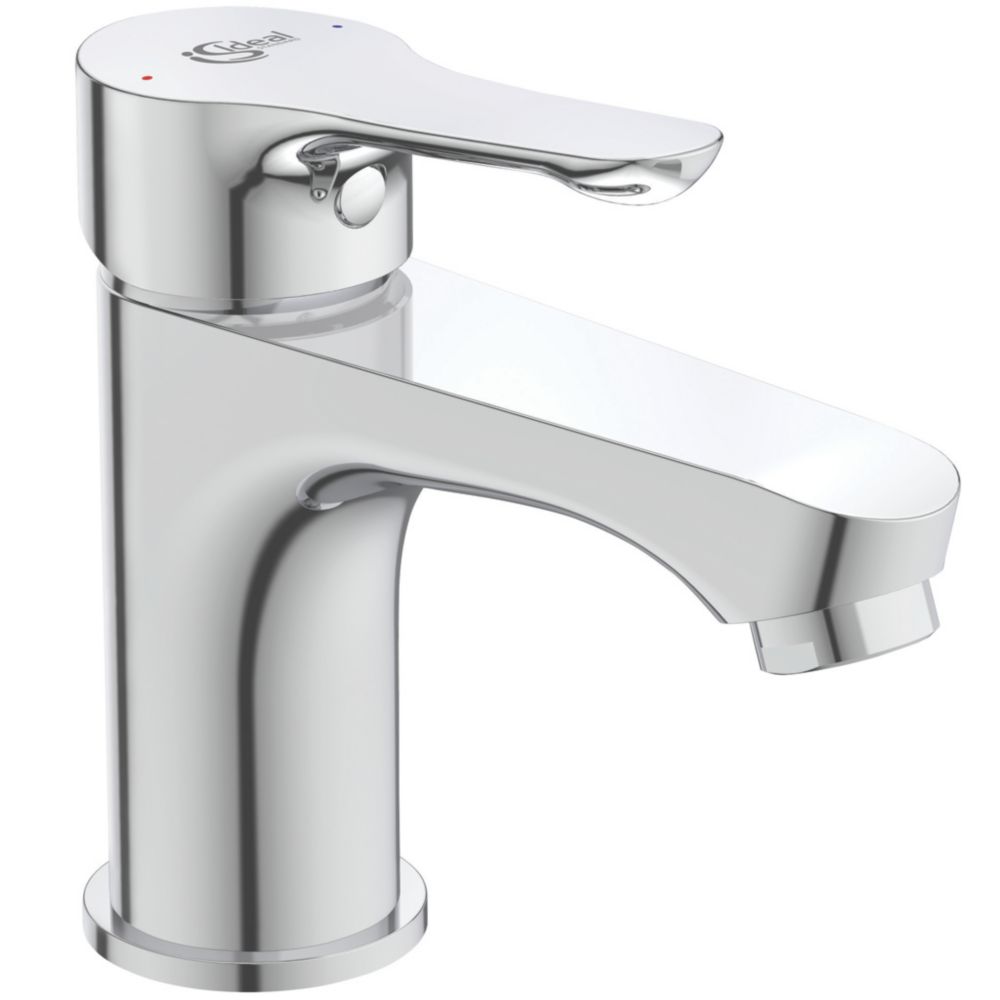 Ideal Standard Dot 2.0 Basin Mono Mixer Tap with Clicker Waste Chrome ...