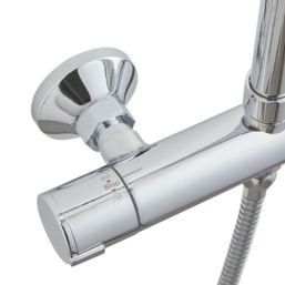 Highlife Bathrooms Nairn Series 2 Rear-Fed Exposed Chrome Thermostatic Shower
