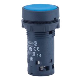 Schneider Electric XB7NA65 Blue Flush Push-Button Spring-Return NO/NC