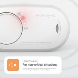 FireAngel  FA3820-EUX10 Battery Standalone Carbon Monoxide Alarm
