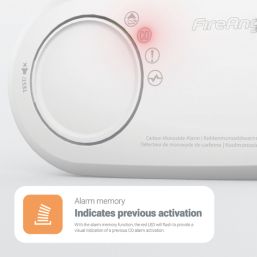 FireAngel  FA3820-EUX10 Battery Standalone Carbon Monoxide Alarm