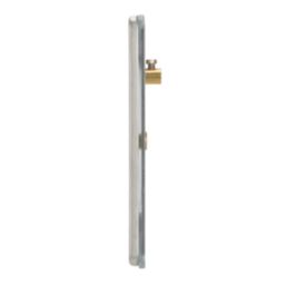 Contactum Lyric 4-Module Modular Faceplate Brushed Steel
