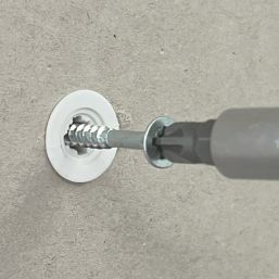 Easyfix  Self-Drilling Expansion Plugs with Countersunk Head Screws Nylon 43mm 50 Pack