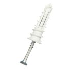 Easyfix  Self-Drilling Expansion Plugs with Countersunk Head Screws Nylon 43mm 50 Pack