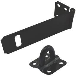 Smith & Locke Hasp & Staple Black 90mm