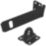 Smith & Locke Hasp & Staple Black 90mm