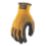 DEWALT Textured Rubber Gripper Gloves Yellow Medium