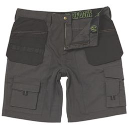 Apache APKHT Holster Pocket Work Shorts Grey/Black 38" W