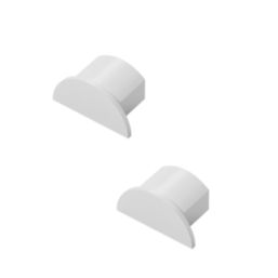 D-Line  End Caps 20mm x 10mm 2 Pack