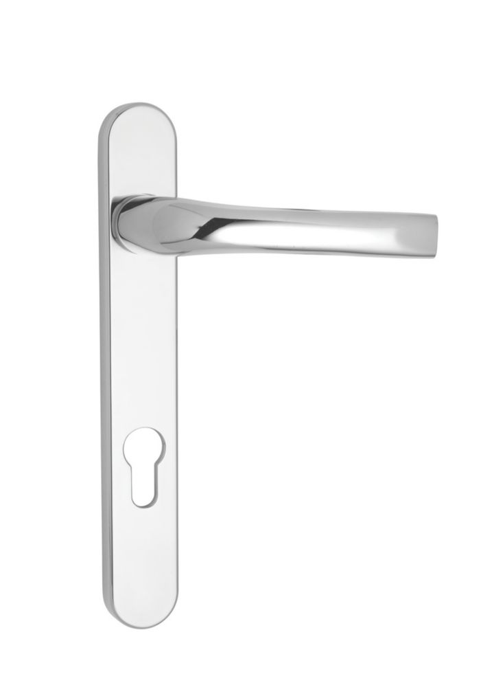Mila ProLinea Door Handle Pair Polished Chrome Screwfix