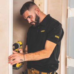 DEWALT Jackson Polo Shirt Black X Large 45" Chest
