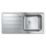 Grohe K500 1 Bowl  Polished Stainless Steel Sink with Drainer 1000mm x 500mm