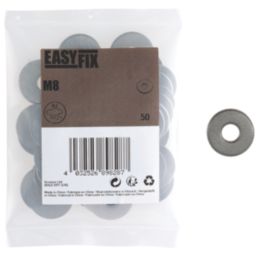 Easyfix A2 Stainless Steel Washers M8 x 1.4mm 50 Pack