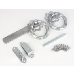 GateMate Twisted Ring Gate Latch Silver 150mm