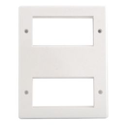 British General  8-Module Modular Faceplate White