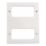 British General  8-Module Modular Faceplate White