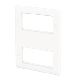 British General  8-Module Modular Faceplate White
