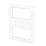 British General  8-Module Modular Faceplate White