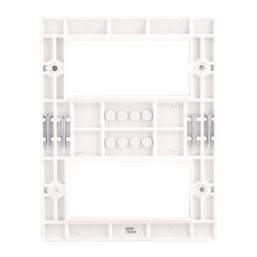 British General  8-Module Modular Faceplate White