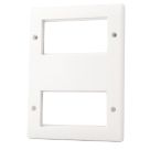 British General  8-Module Modular Faceplate White