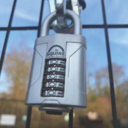 Squire Vulcan Weatherproof  Combination  High Security Padlock Blue/Chrome 60mm