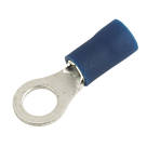 Insulated Blue 5mm Ring Crimp 100 Pack