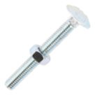 Timco Carriage Bolts Carbon Steel Zinc-Plated M6 x 50mm 200 Pack